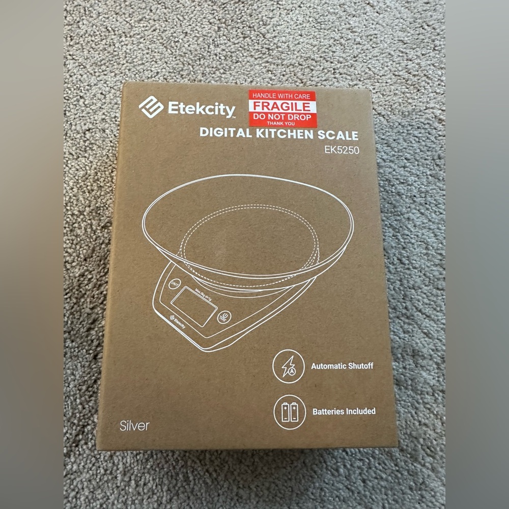 Etekcity Digital Kitchen Scale - Silver